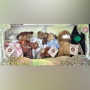 Boyds Bears Wizard Of Oz Collection 6 Piece Jointed Plush Set